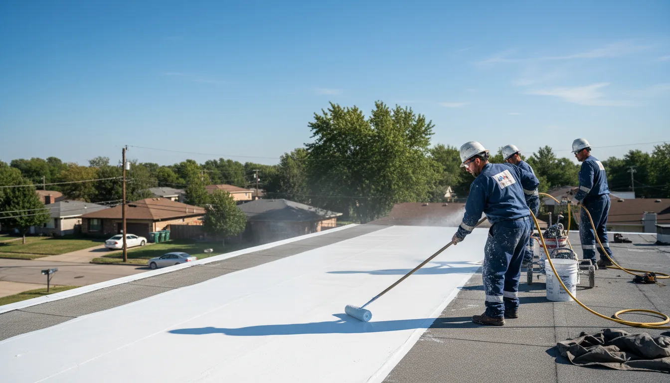 Commercial roof coating in Rocky, OK near me